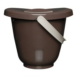 Kyblík na pleny s víkem LUMA - Espresso