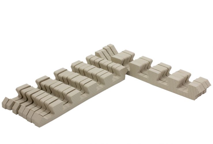 Rialto Baby Sada okrajů Light Beige pro pěnové puzzle 90x90cm