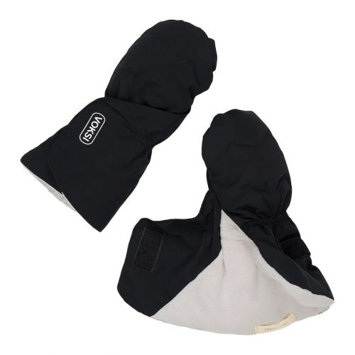 Voksi Baby Mittens black / light grey 0-1y