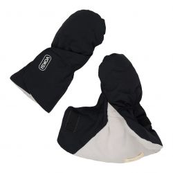 Voksi Baby Mittens black / light grey 0-1y