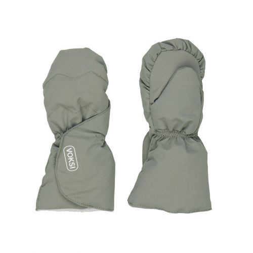 Voksi Baby Mittens meadow green / light grey 1-2y