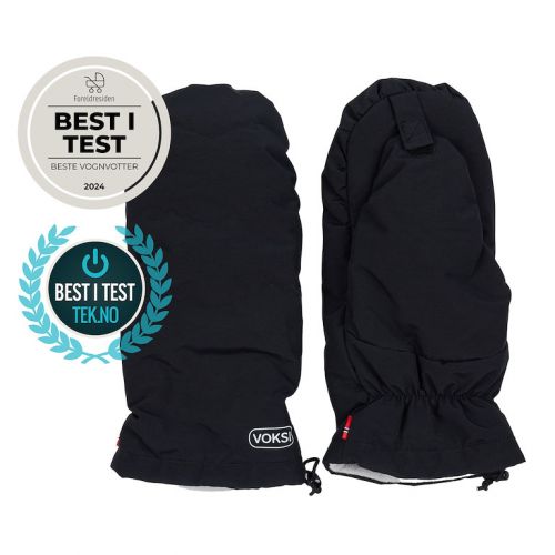 Voksi Rukavice Stroller Mittens black light grey