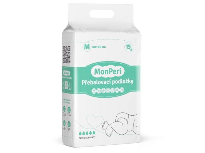 MonPeri Přebalovací podložky M 60x60 (15ks)