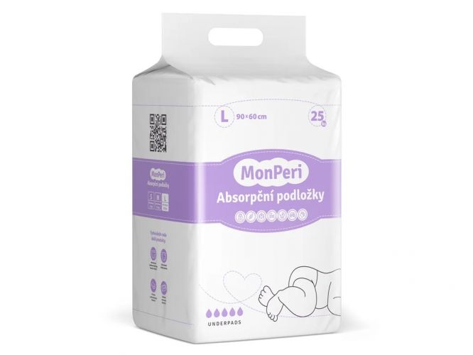 MonPeri Přebalovací podložky L 60x90cm (25ks)