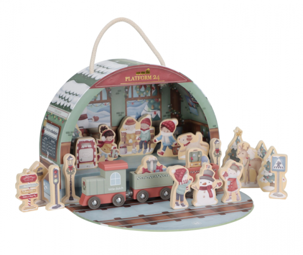 Little Dutch Adventní kalendář Vlakové nádraží