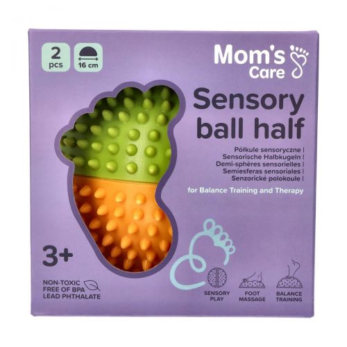MOMS CARE Senzorické polokoule 2 ks Yellow & Green