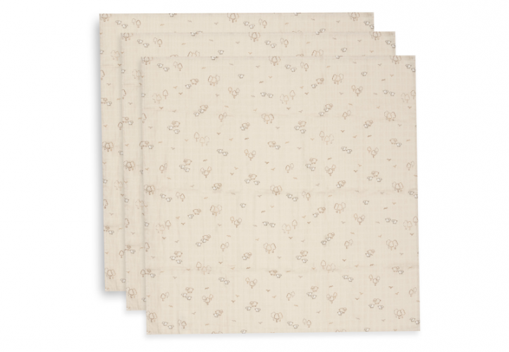 Jollein Pleny 3 ks 70x70 cm Woolly
