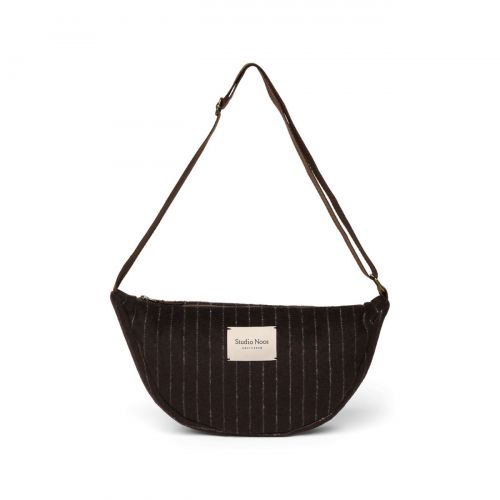 Studio Noos Flannel Chalkstripe Adult Fanny Kabelka Brown