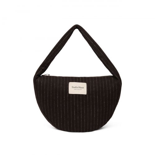Studio Noos Flannel Chalkstripe Cross Body Bag Kabelka Brown