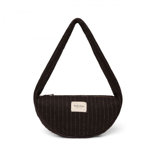 Studio Noos Flannel Chalkstripe Mini Cross Body bag Kabelka Brown