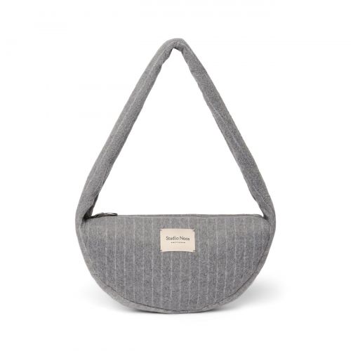 Studio Noos Flannel Chalkstripe Mini Cross Body bag Kabelka Light Grey