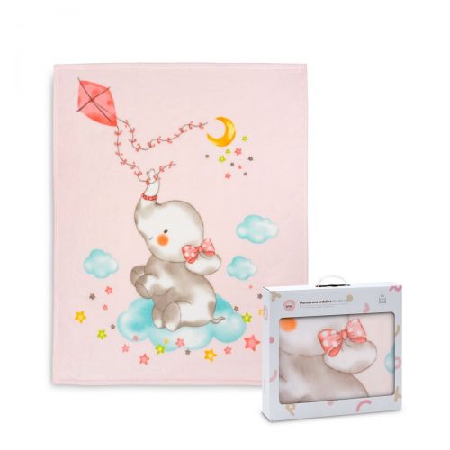 INTERBABY | DEKA SLONÍK 110X140 - RŮŽOVÁ