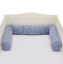 Fillikid Mantinel válec do postýlky Jersey dino blue 190 cm
