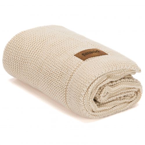 Fillikid Pletená dětská deka knit nature