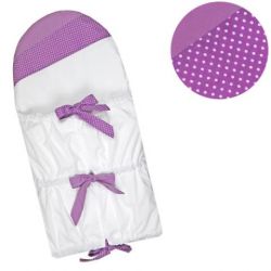 Babyrenka Klasická zavinovačka bez kanýru Dots Violet