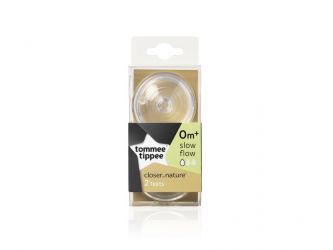 Tommee Tippee Náhradní savičky C2N pomalý průtok 0+ 2ks