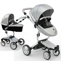 Kočárek Mima Xari 3G podvozek + korba + sportovní sedačka Silver rám Argento