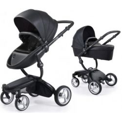 Kočárek Mima Xari 3G podvozek + korba + sportovní sedačka Black rám Černý