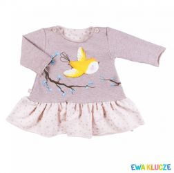 Šatičky Bird béžové vel. 80