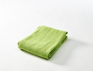 BabyDan Háčkovaná deka do kočárku zelená
