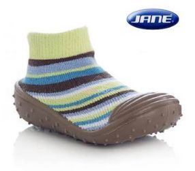 Jané Soki´S Ponožky s gumovou podrážkou M vel. 19-20, modro-zelená