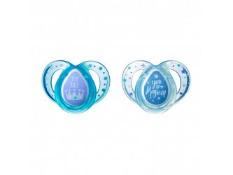 Tommee Tippee Šidítko C2N silikon Any Time 2ks 6-18m zelená