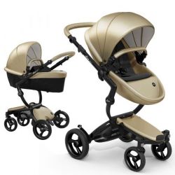 Kočárek Mima Xari 3G podvozek + korba + sportovní sedačka Champagne rám Champagne