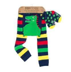 Zoocchini Set  legínky a ponožky Dino 6 - 12 měs