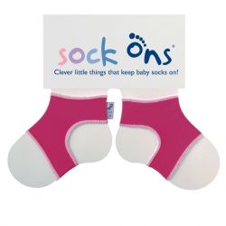 Sock Ons Návleky na ponožky 6-12 měsíců Fuchsia