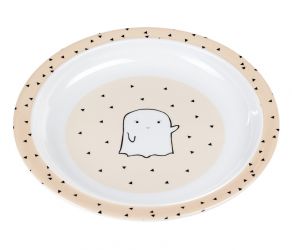Lassig Plate with Silicone Little Spookies peach 