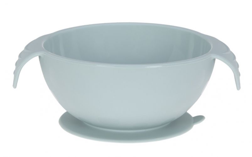 Lässig Mistička Bowl Silicone blue with suction pad