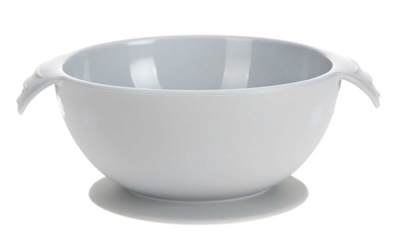 Lässig Mistička Bowl Silicone grey with suction pad