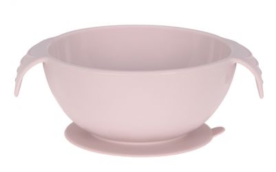 Lassig Bowl Silicone pink with suction pad