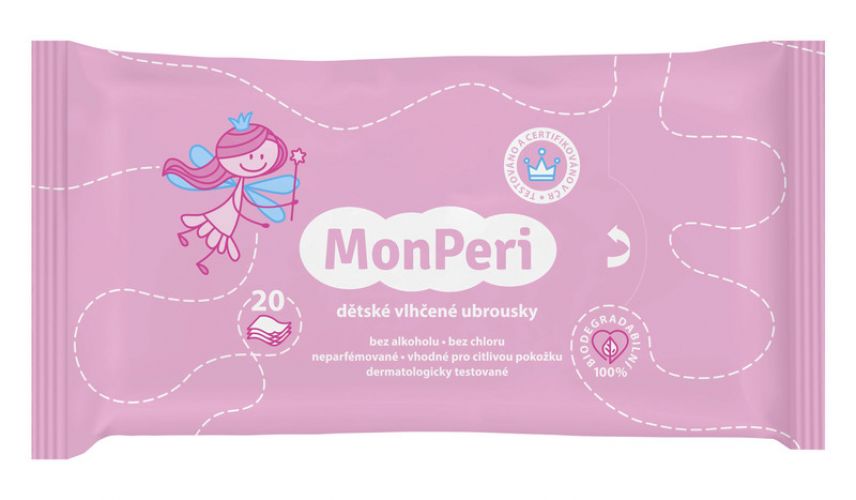 MonPeri Ubrousky vlhčené 20 ks