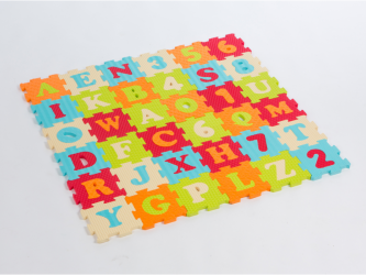 Ludi Puzzle pěnové 90x90cm písmena a čísla