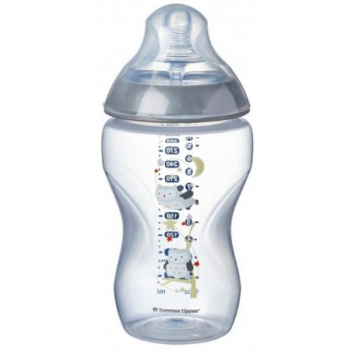 Tommee Tippee Kojenecká láhev C2N potisk Boy 340ml 3m+