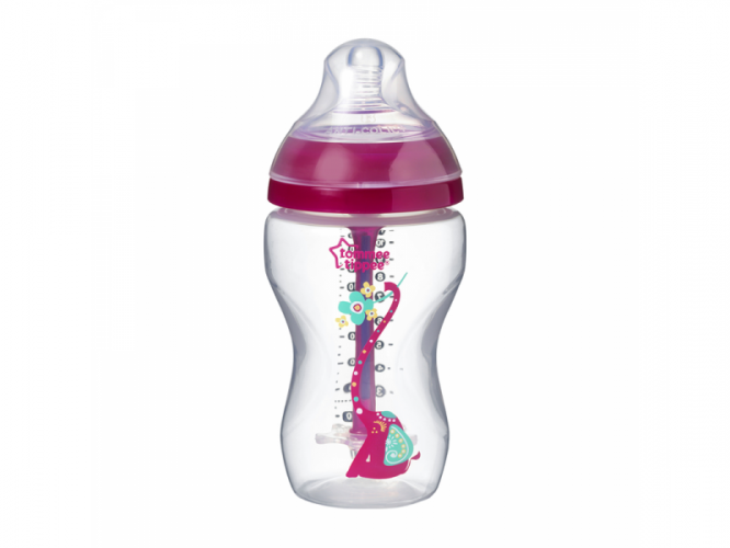 Tommee Tippee Kojenecká láhev C2N ANTI-COLIC Girl 340ml 3m+