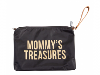 Childhome Pouzdro na zip s poutkem Gold