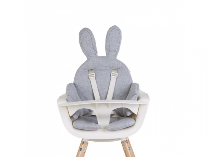 Childhome Sedací podložka do dětské židličky Rabbit Jersey Grey