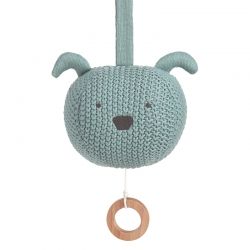 Lassig Hudební hračka Knitted Musical Little Chums dog