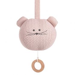Lassig Hudební hračka Knitted Musical Little Chums mouse