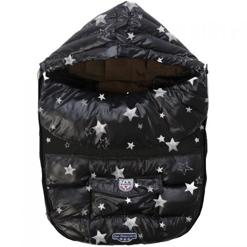 7AM Enfant Baby Shield fusak M, Print Black Stars