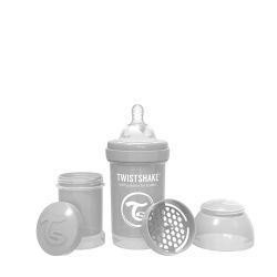 TWISTSHAKE Kojenecká láhev Anti-Colic 180ml Pastelově šedá