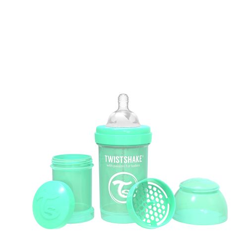 TWISTSHAKE Kojenecká láhev Anti-Colic 180ml Pastelově zelená