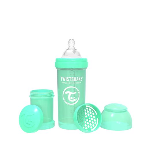 TWISTSHAKE Kojenecká láhev Anti-Colic 260ml Pastelově zelená