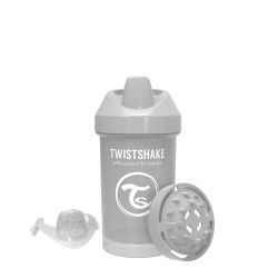 TWISTSHAKE Láhev pro batolata 300ml 8+m Pastelově šedá