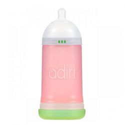 Kojenecká láhev ADIRI NxGen Nurser, Střední průtok, 6-9 měsíců, růžová