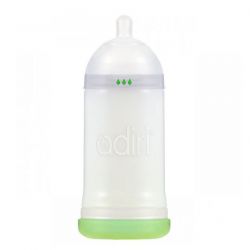 Kojenecká láhev ADIRI NxGen Nurser, Střední průtok, 6-9 měsíců, bílá