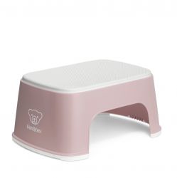 BabyBjörn Stupátko Powder Pink/White 