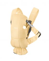 BabyBjörn Nosítko MINI Light Yellow cotton limitovaná edice